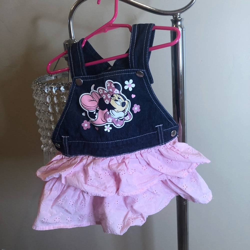 MINNIE MOUSE JEAN OVERALL DRESS